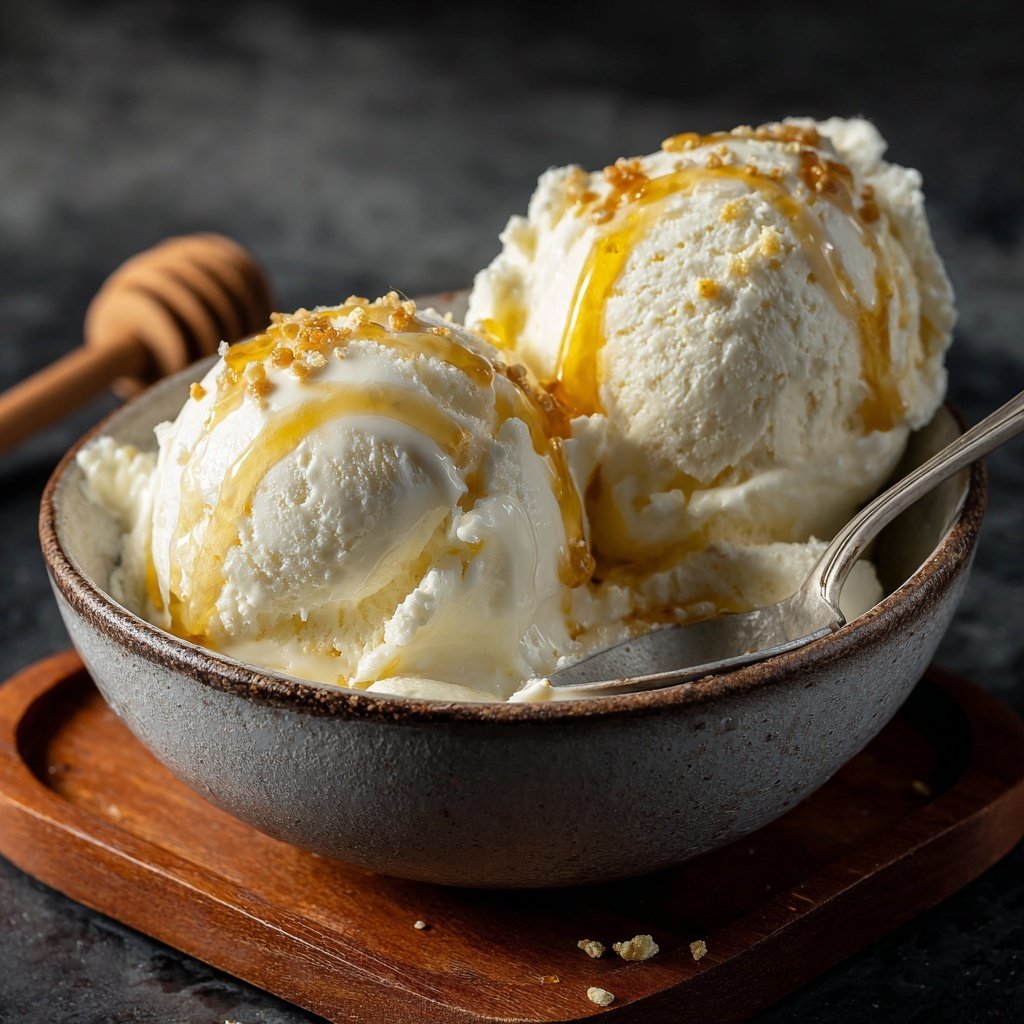 Joghurt-Eis mit Honig