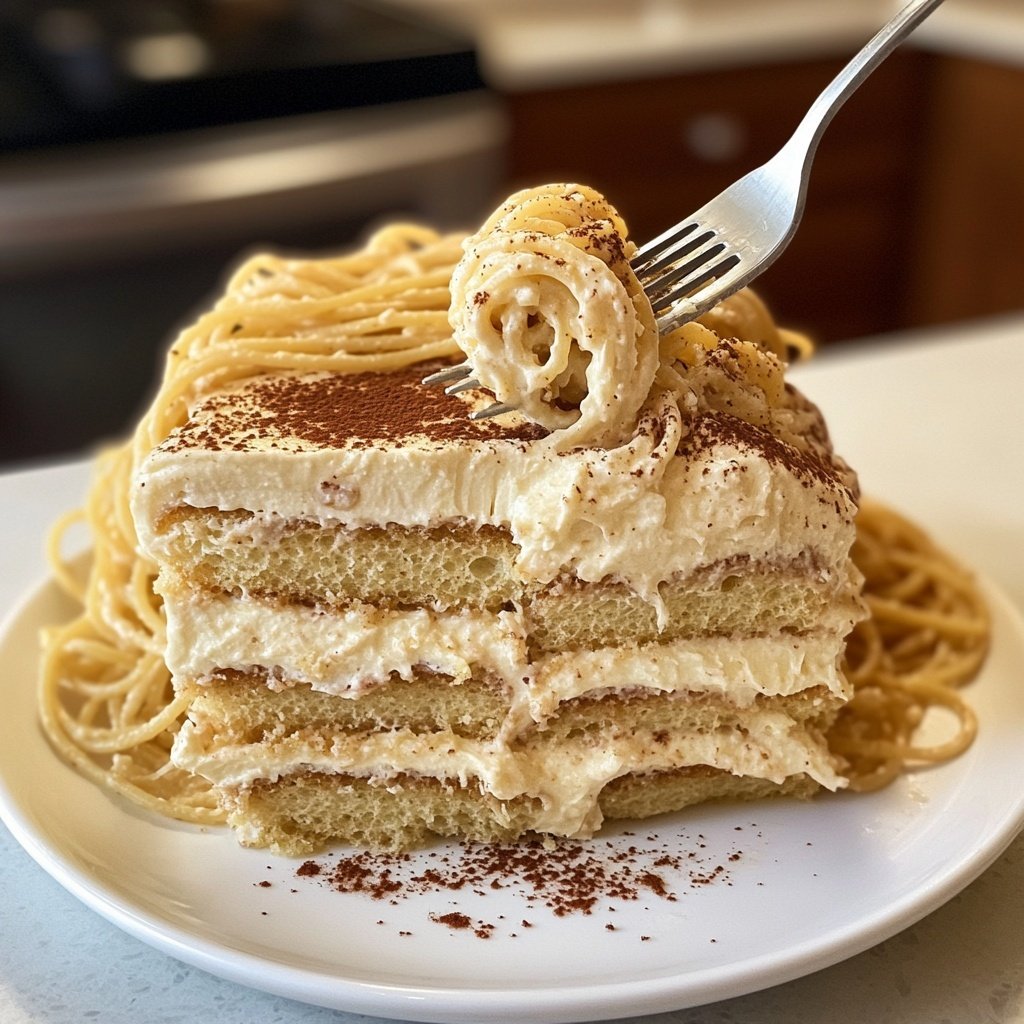 Spaghettieis-Tiramisu