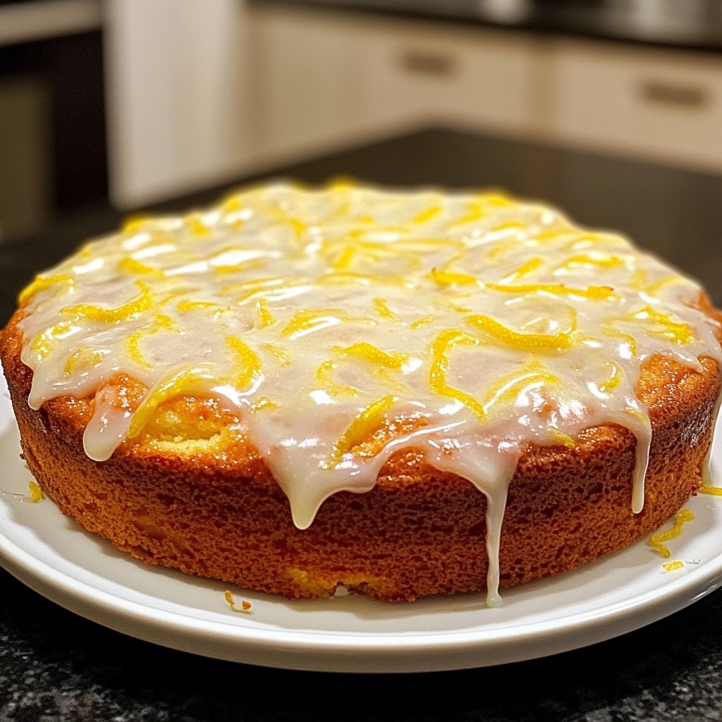 Zitronenkuchen mit Joghurt Glasur