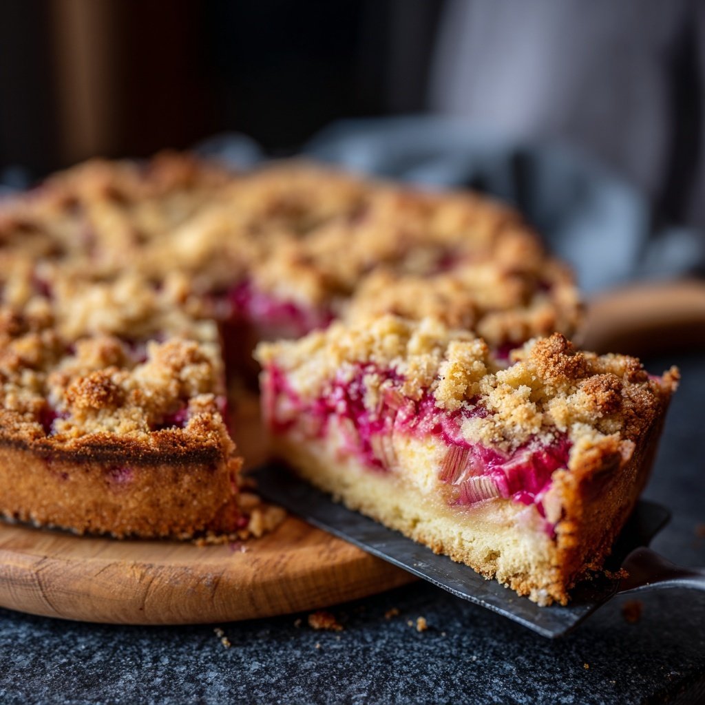 Streuselkuchen Mit Rhabarber