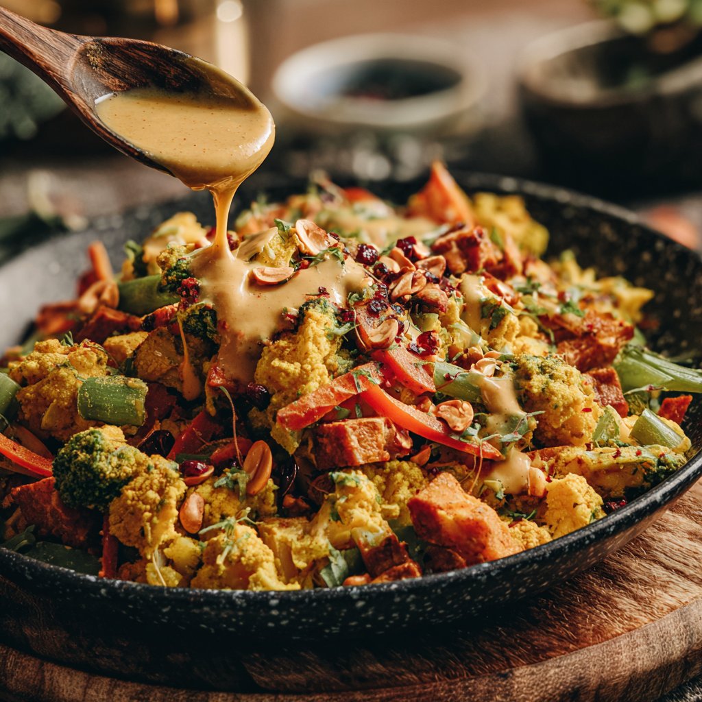 Gemüsecurry mit Erdnuss