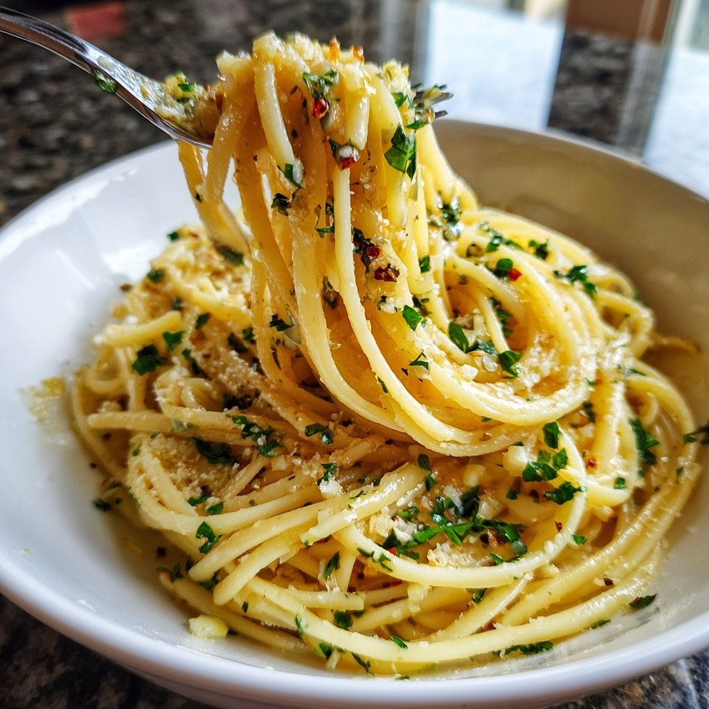 Schnell & Einfach 15-Minuten Knoblauchpasta