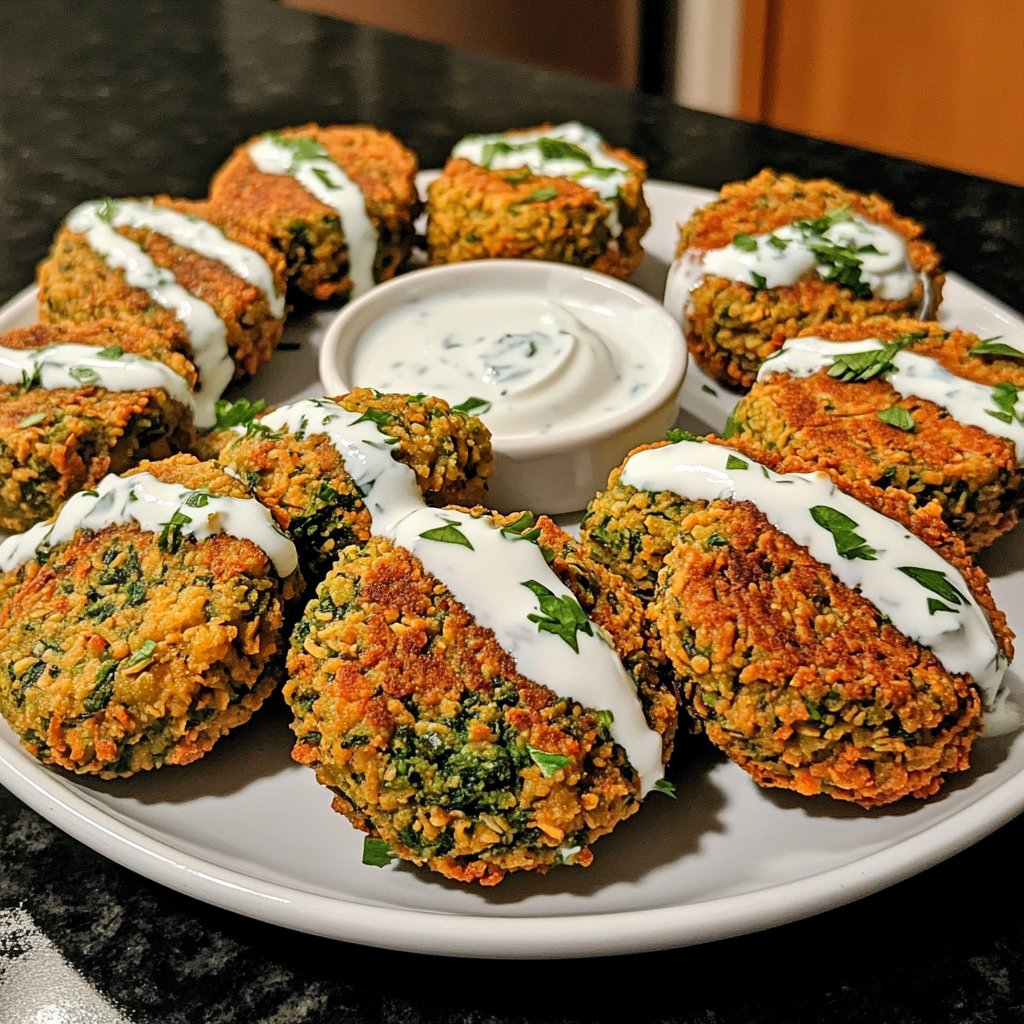 Falafel mit Joghurt-Dip