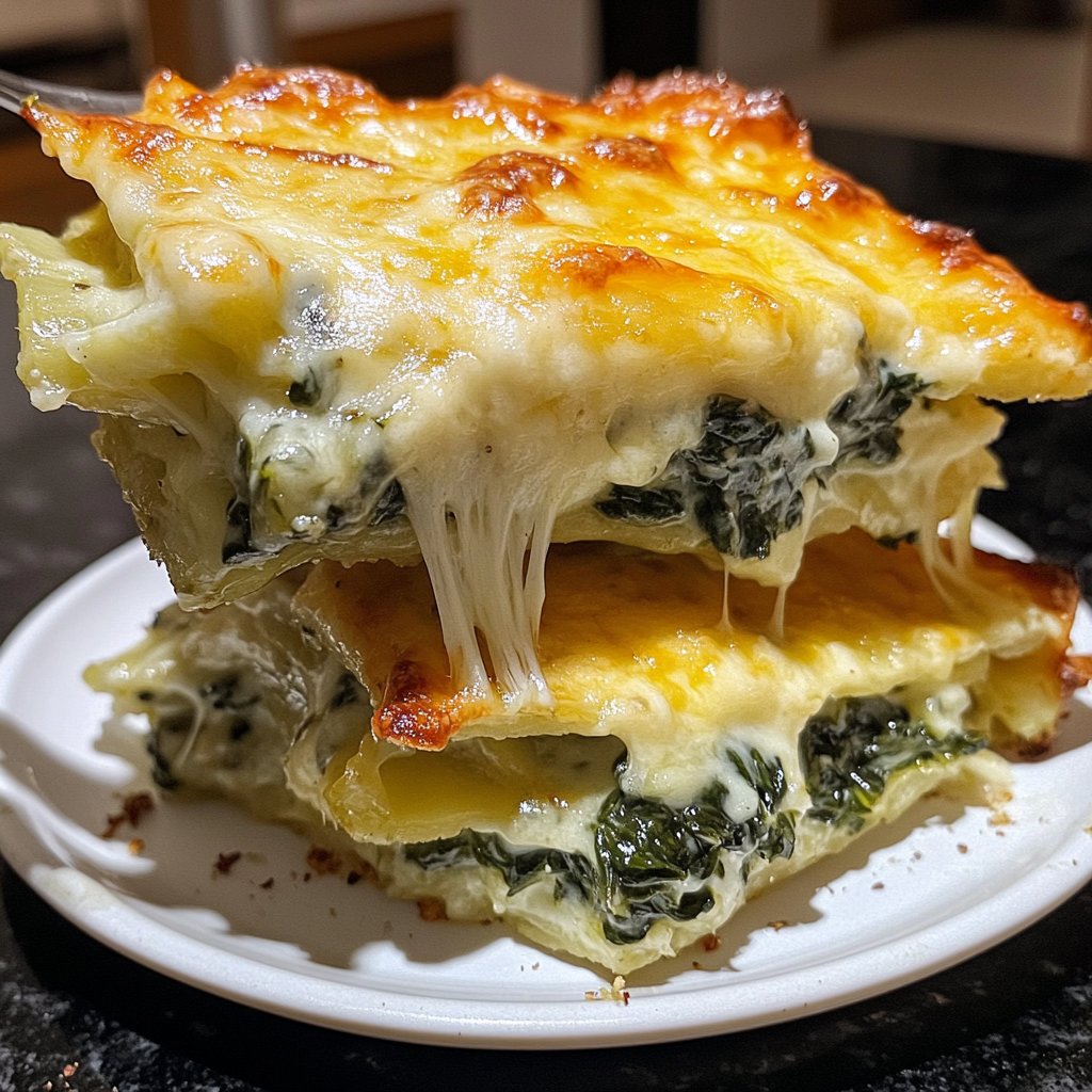 Kartoffelauflauf mit Spinat