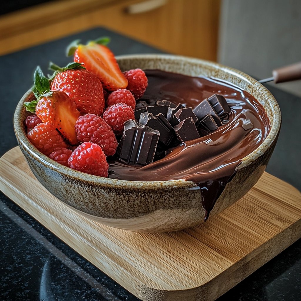 Schokoladenfondue einfach