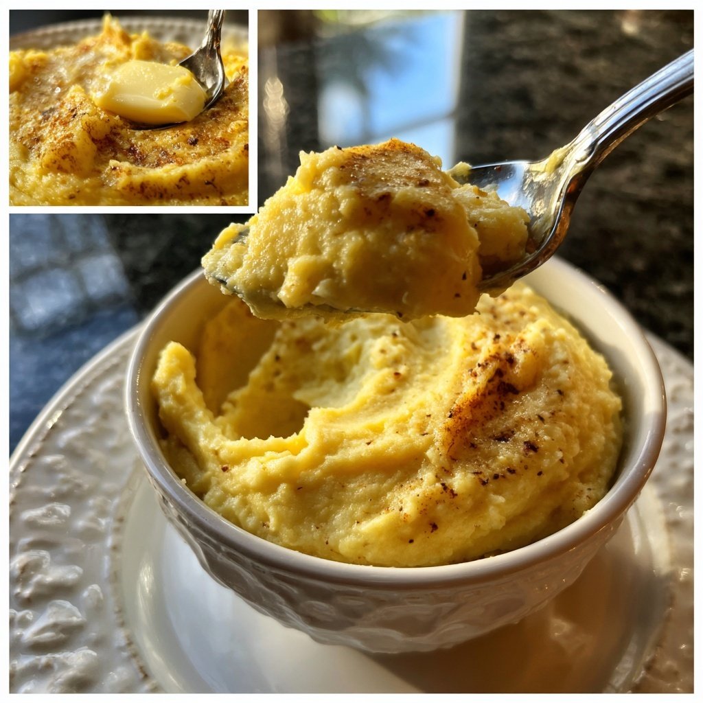 Süßkartoffelpüree mit Butter