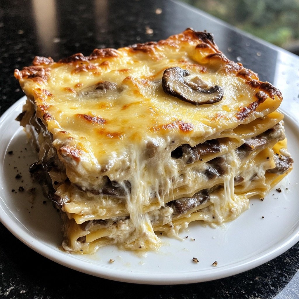 Lasagne mit Pilzen