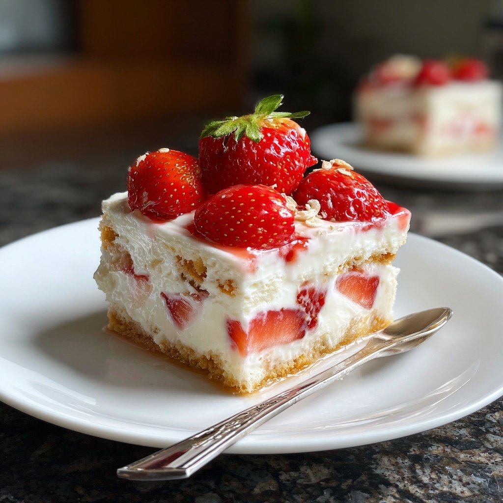 Erdbeer Schicht Dessert Mit Joghurt