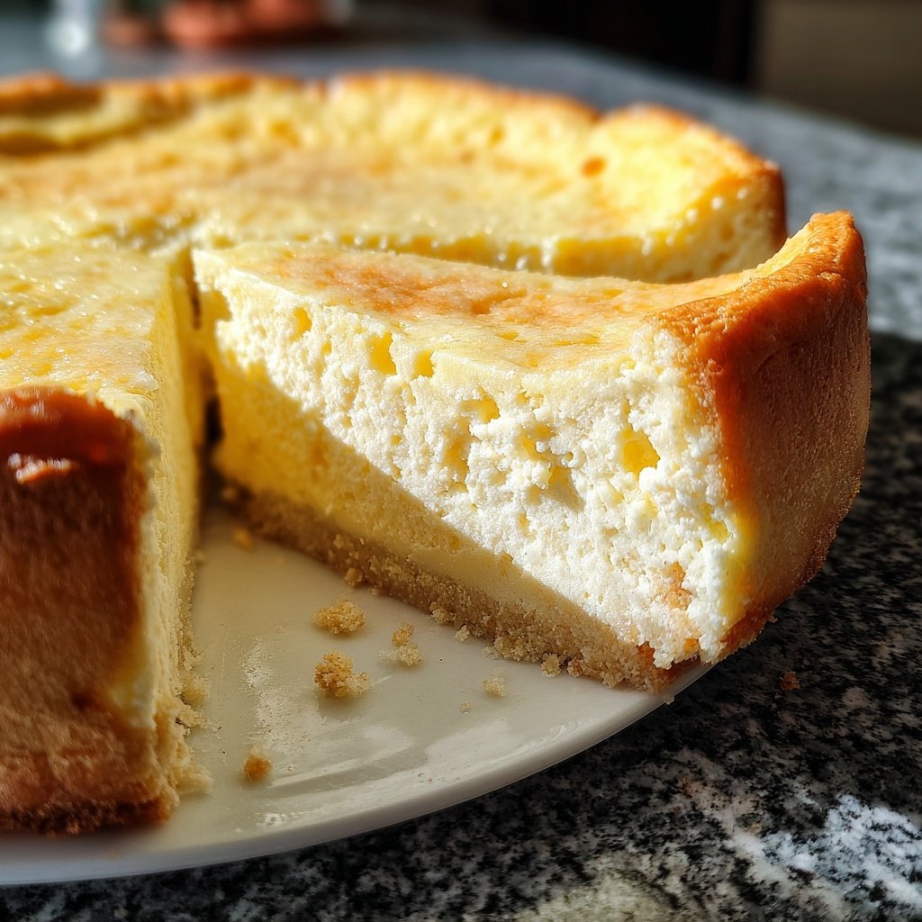 Käsekuchen ohne Boden