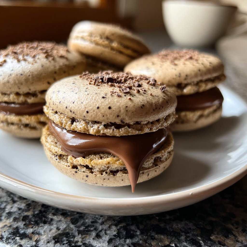 Macarons mit Schokoladencreme