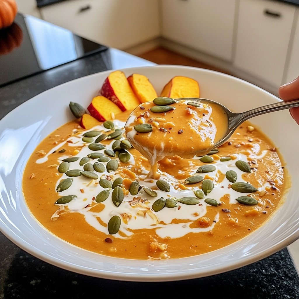 Kürbissuppe mit Süßkartoffel