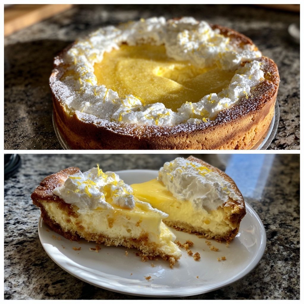 Käsekuchen mit Zitronencreme