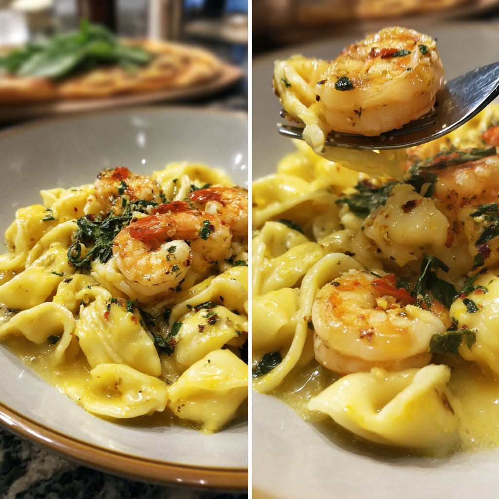 Pasta mit Garnelen und Zitronenbutter