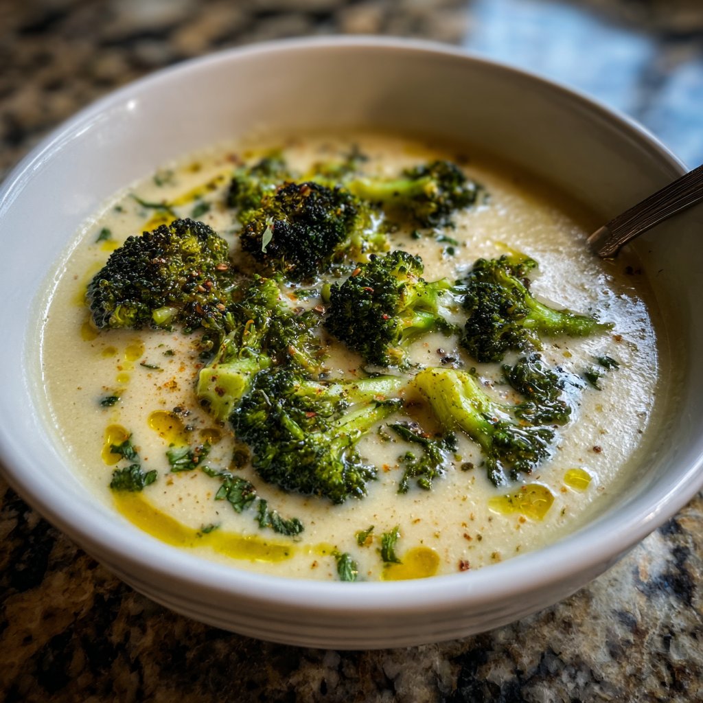 Blumenkohlsuppe mit Brokkoli