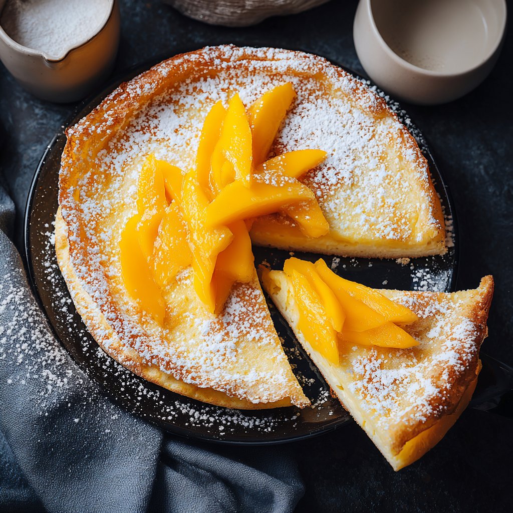 Pfannkuchen mit Mango