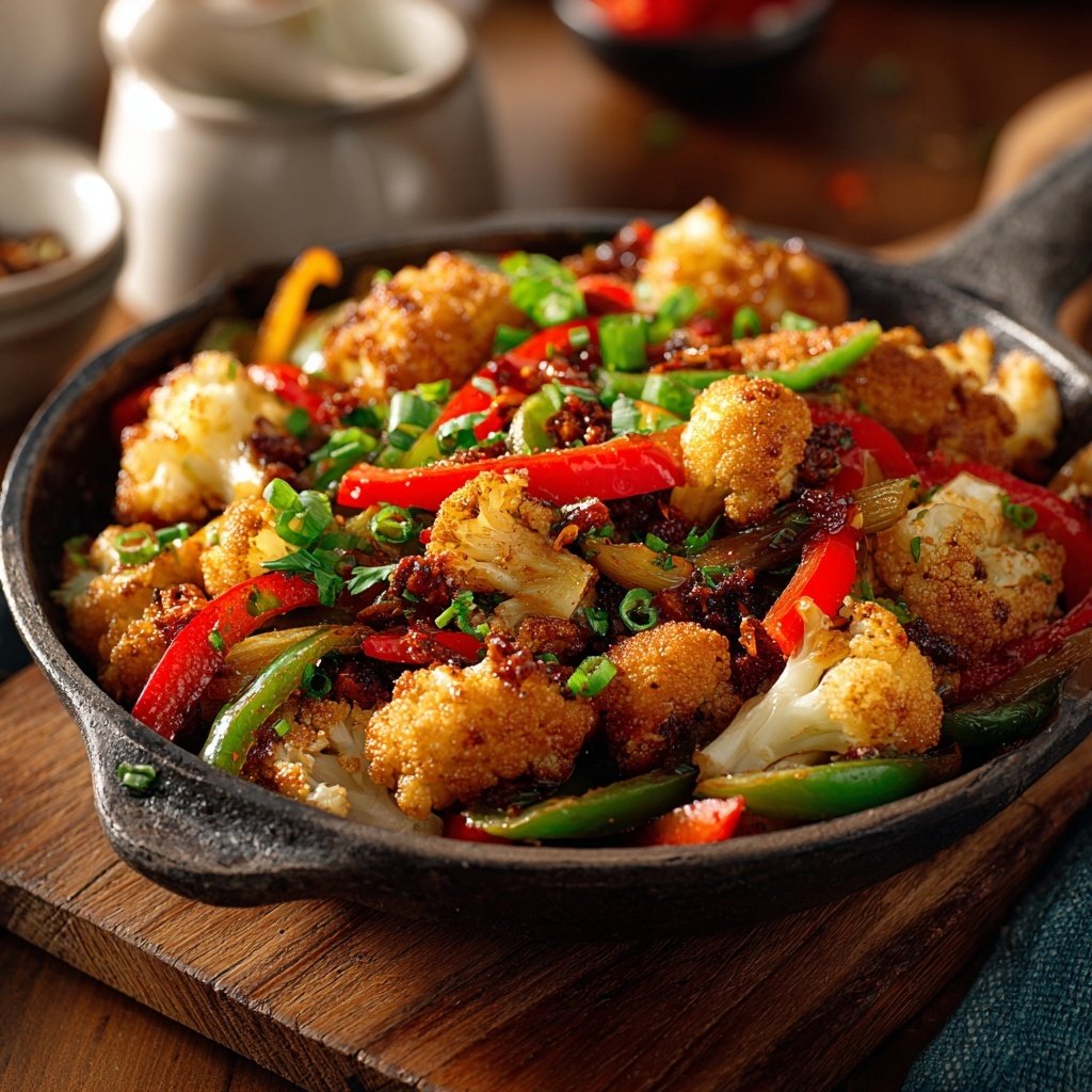 Blumenkohl Pfanne Asiatisch