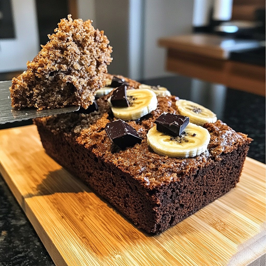 Bananenbrot mit Kakao